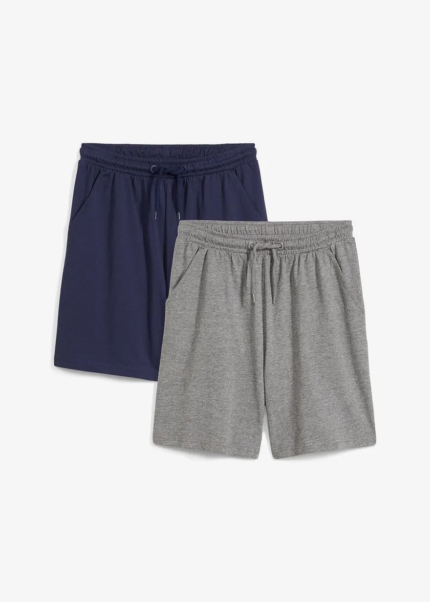 Leichte Jersey-Shorts (2er Pack)