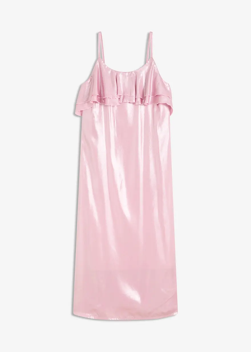 Trägerkleid mit Volants