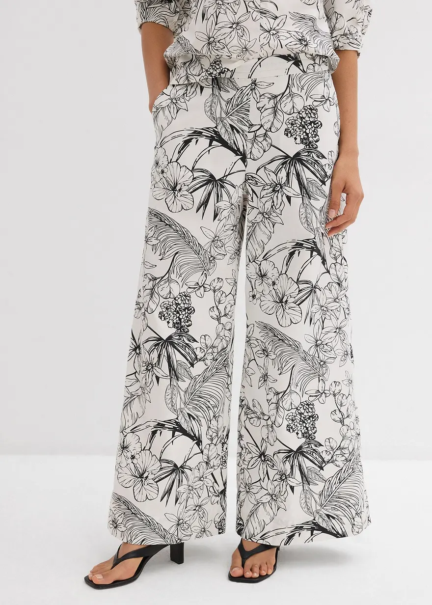 Marlenehose aus reiner Baumwolle