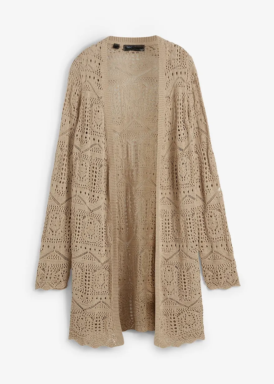 Ajour Longstrickjacke
