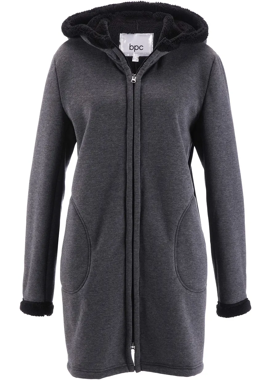 Kapuzen-Sweatjacke mit Teddyfell