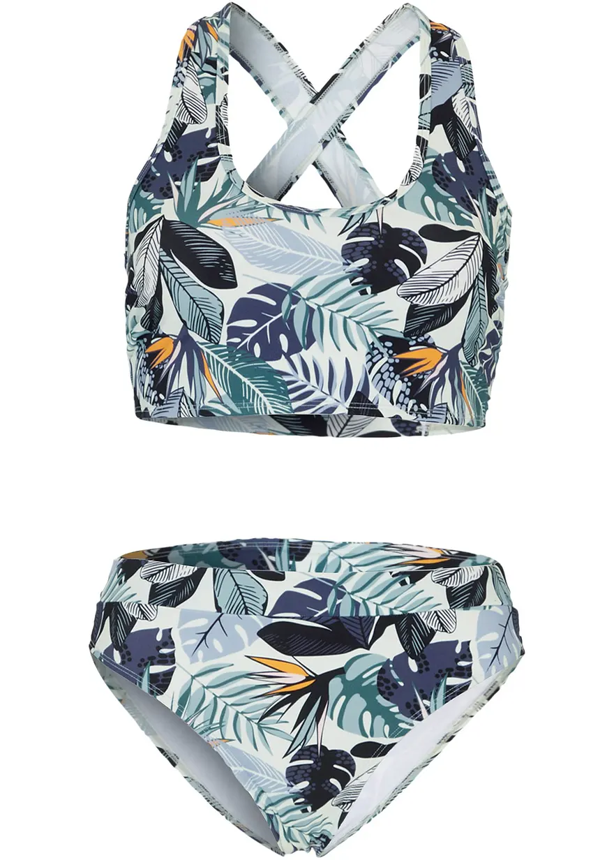 Bustier-Bikini (2-tlg.Set) mit gekreuzten Trägern