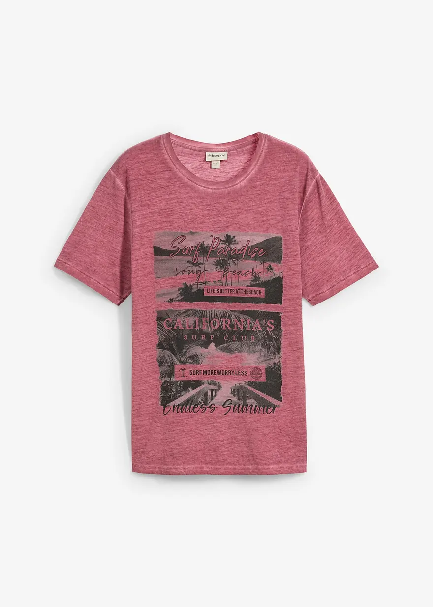 T-Shirt in gewaschener Optik aus Bio-Baumwolle