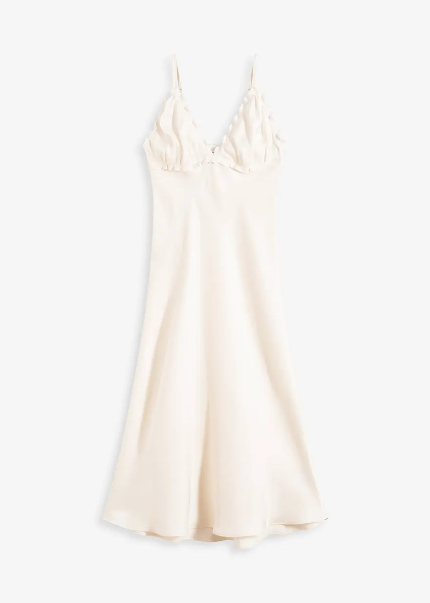Maxikleid aus fließendem Satin