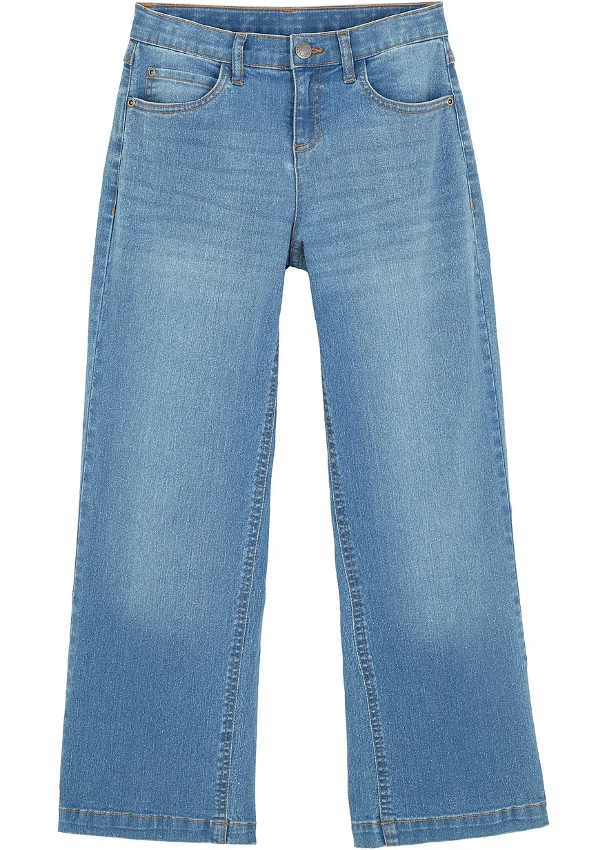 Wide-Leg-Jeans Mid Waist