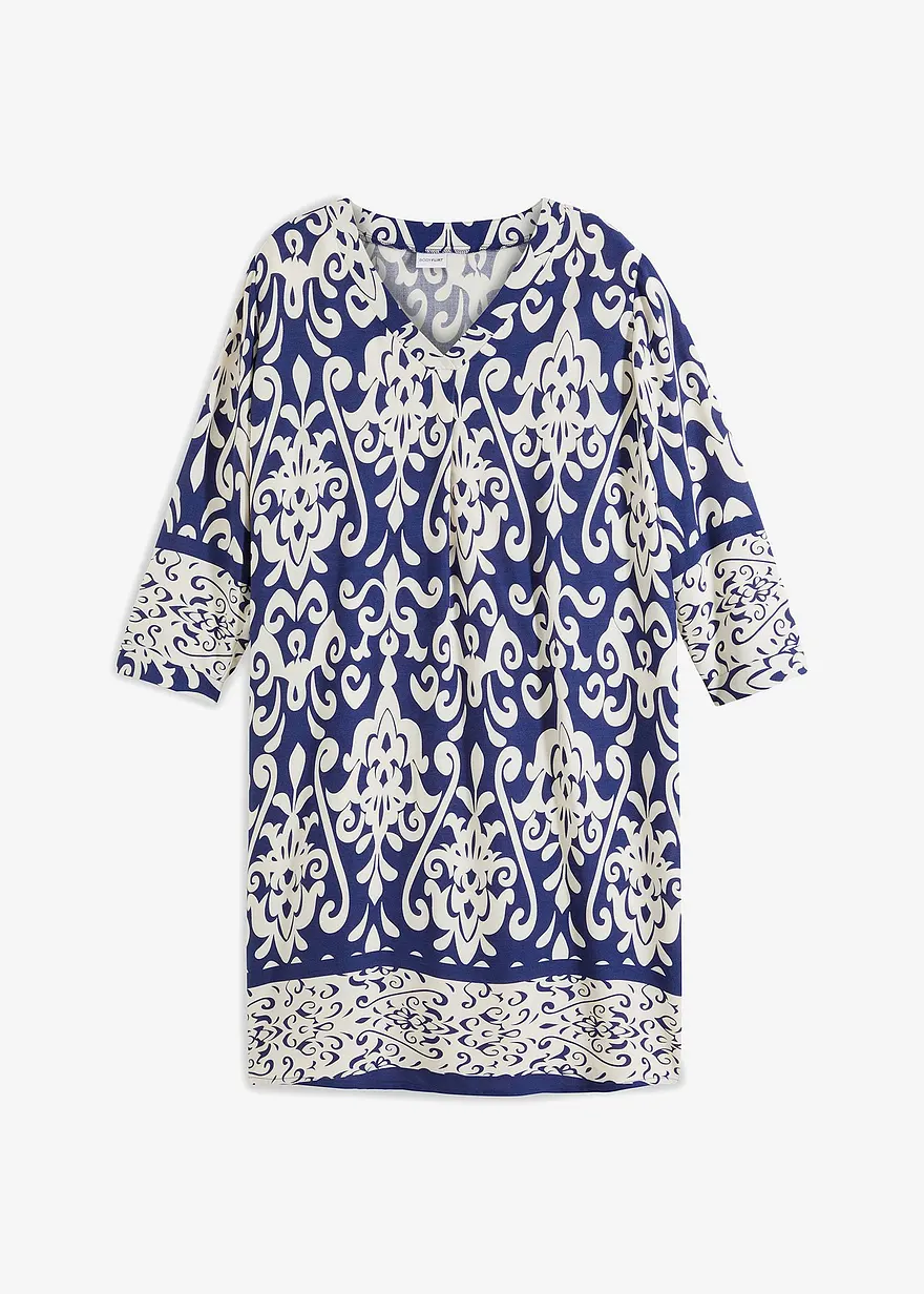 Tunika-Kleid aus fließender Viskose