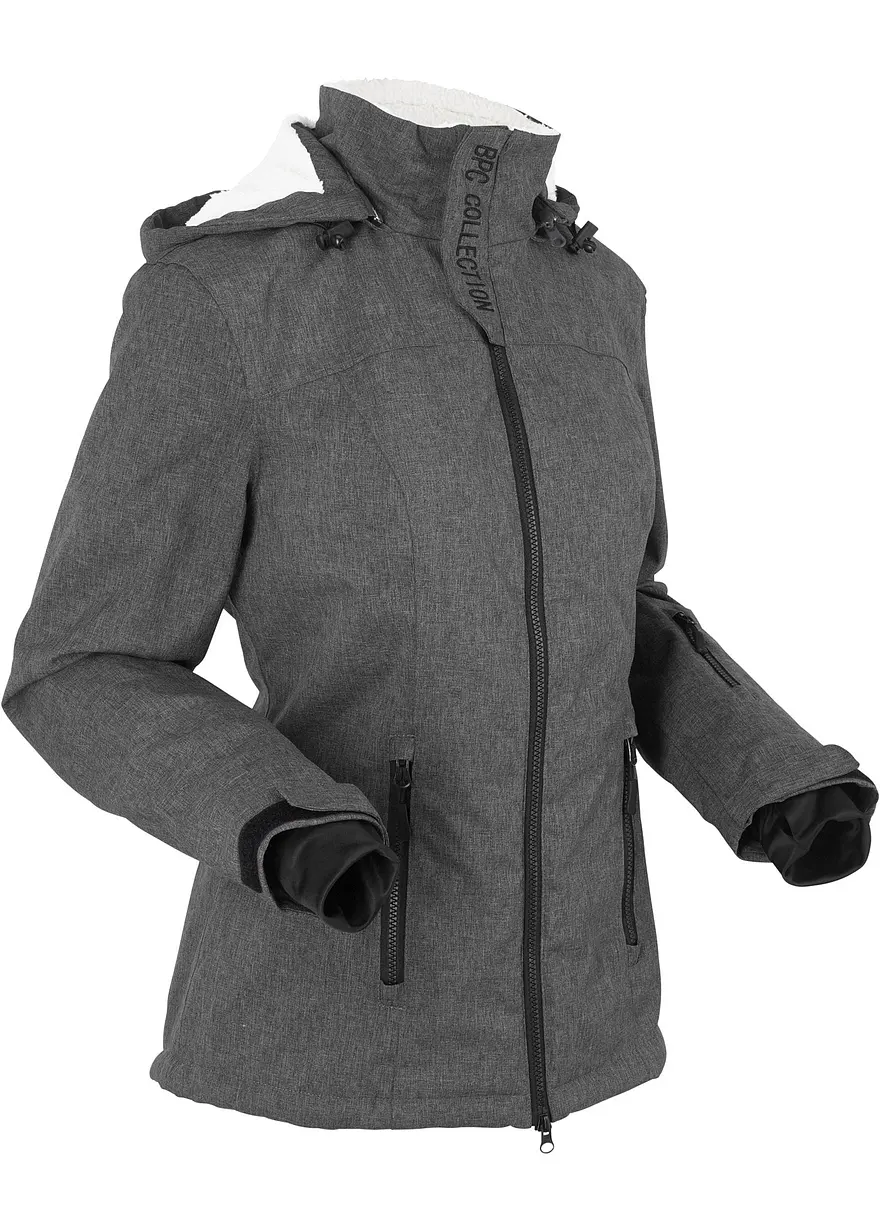 wasserdichte Outdoor-Funktions-Jacke mit Teddyfleece