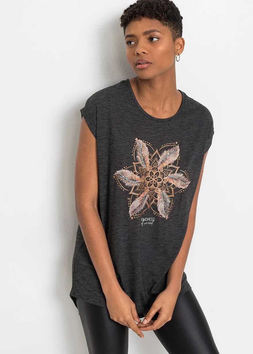 T-Shirt aus softem Viskose-Mix