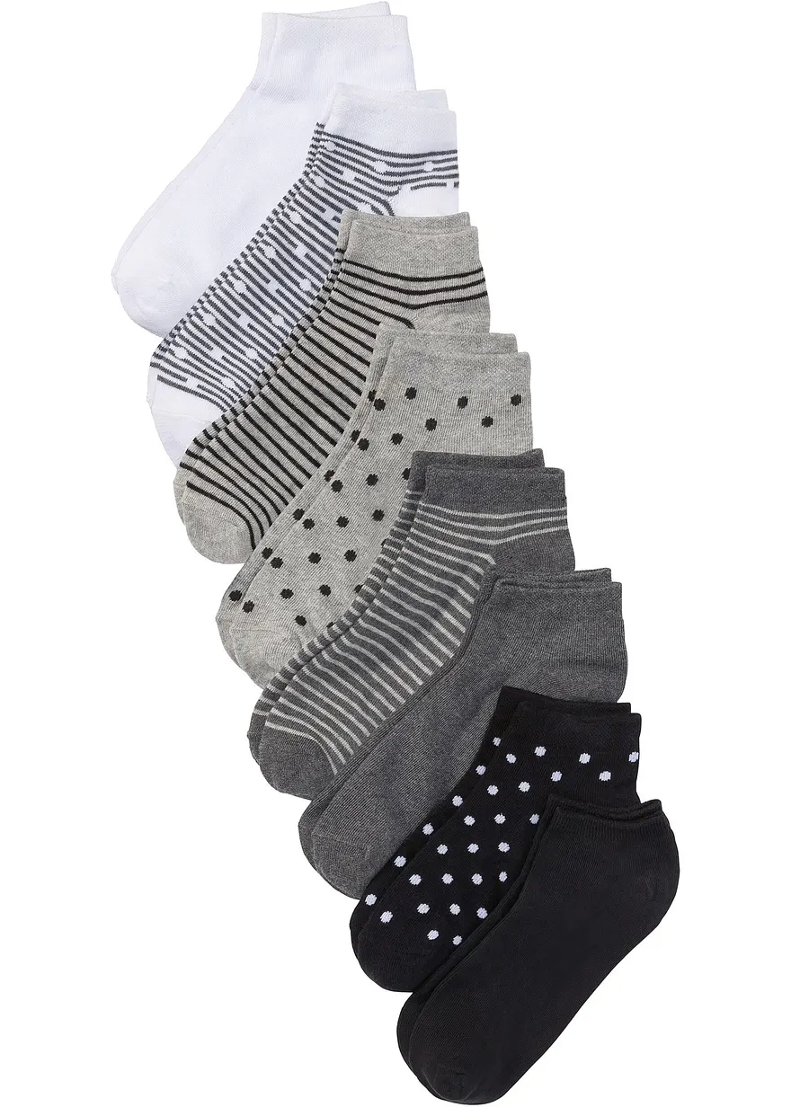 Sneakersocken mit Bio-Baumwolle (8er Pack)