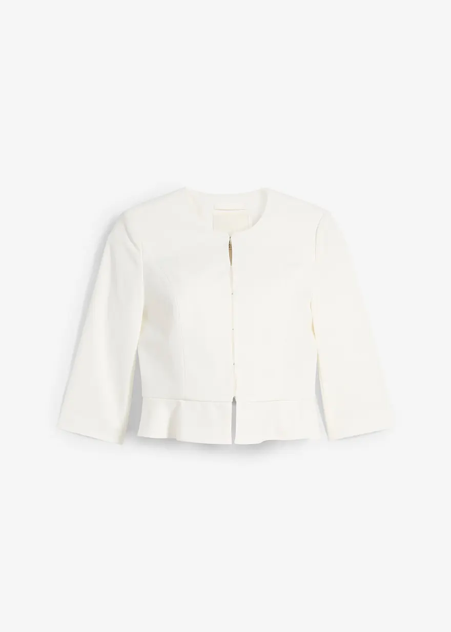 Kurzer Umstandsblazer aus Satin