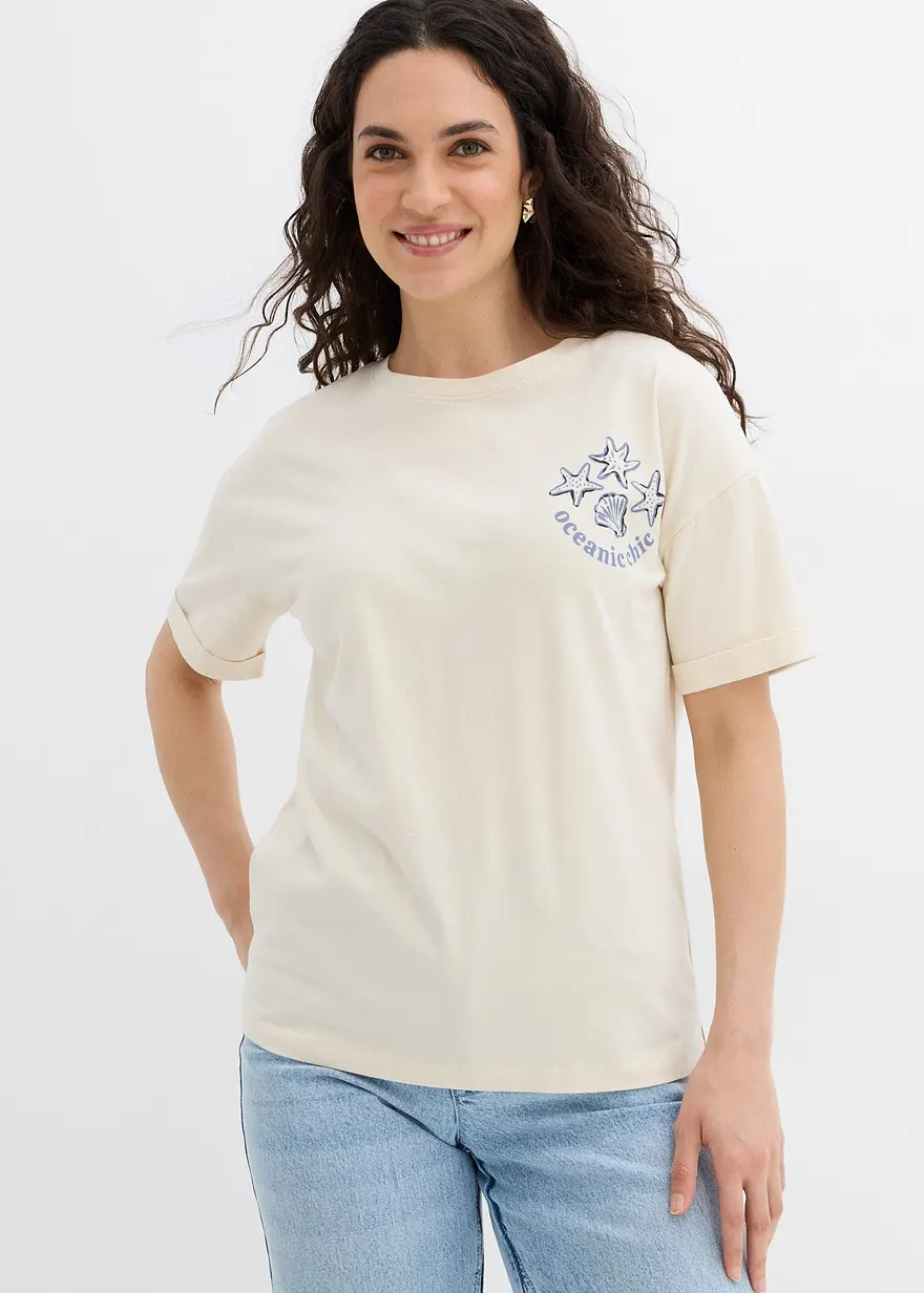 Boxy-Shirt aus reiner Baumwolle