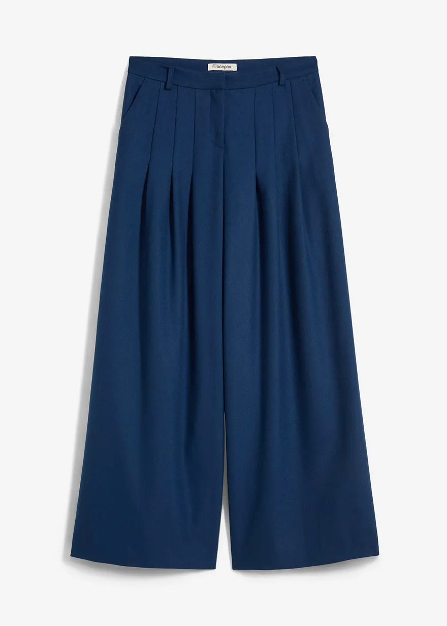 Bundfaltenhose aus Viskose-Mix