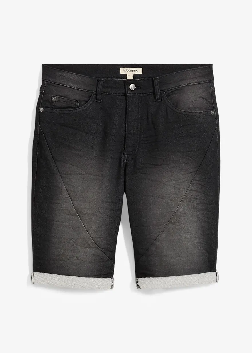 Sweat-Jeans-Bermuda, Relaxed Fit