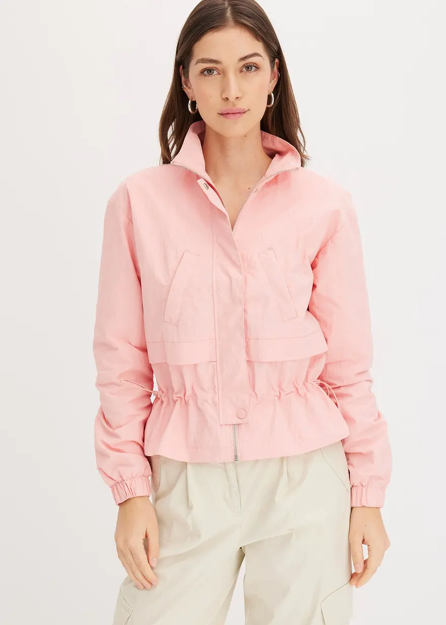 Kurze Jacke mit Taillen-Tunnelzug
