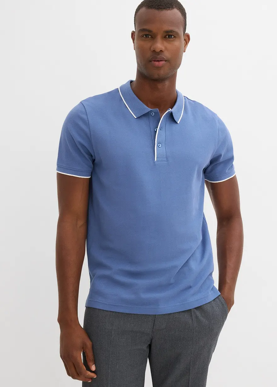 Piqué-Poloshirt aus reiner Baumwolle
