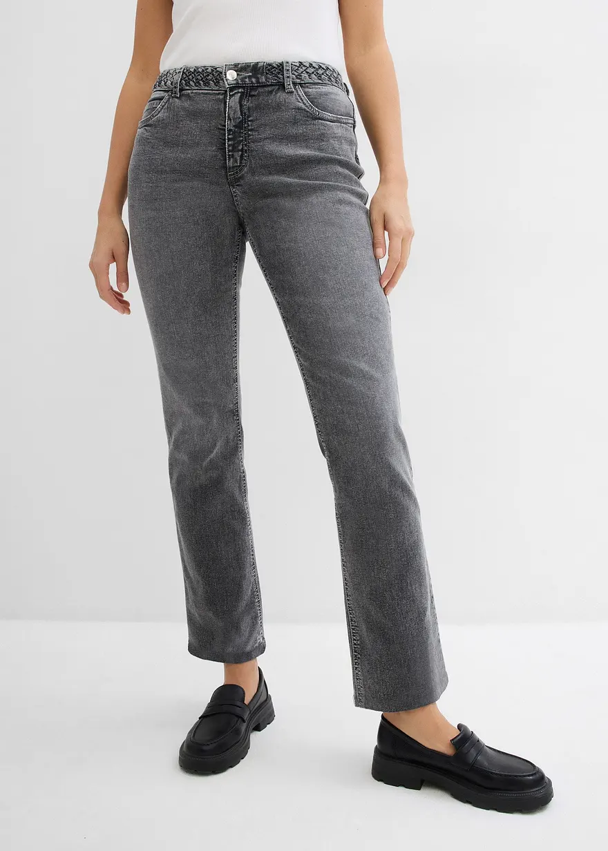 Straight Jeans Mid Waist