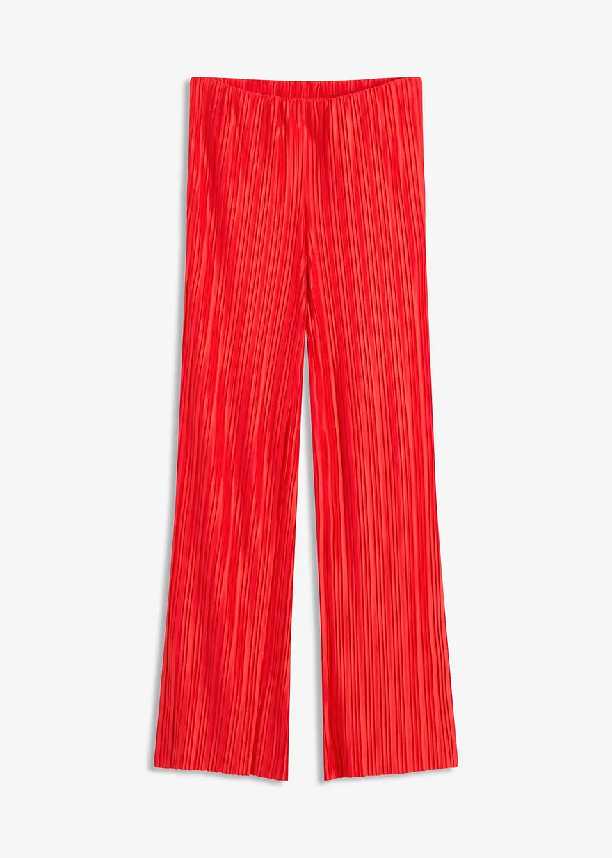 Jersey-Hose mit Plissee
