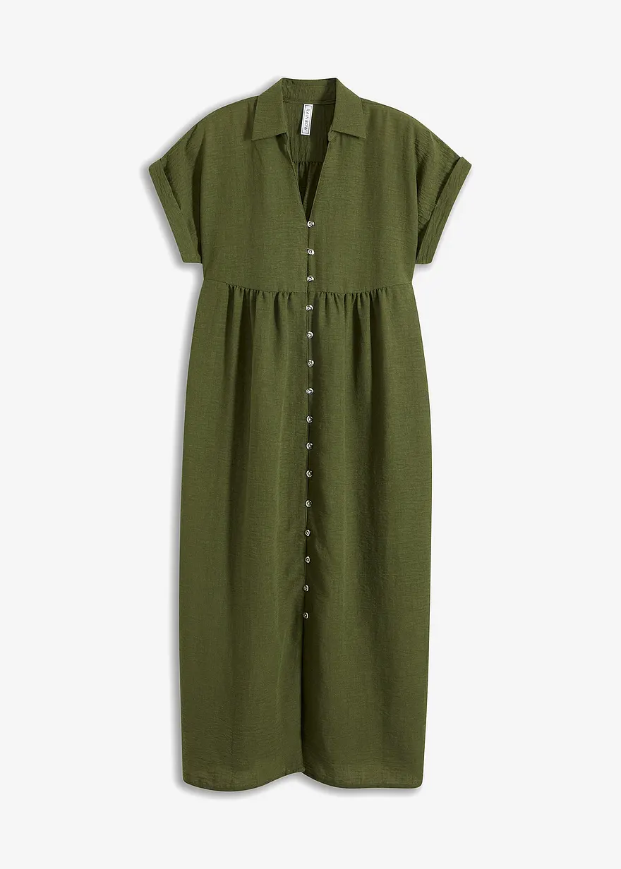 Blusenkleid im Leinenlook
