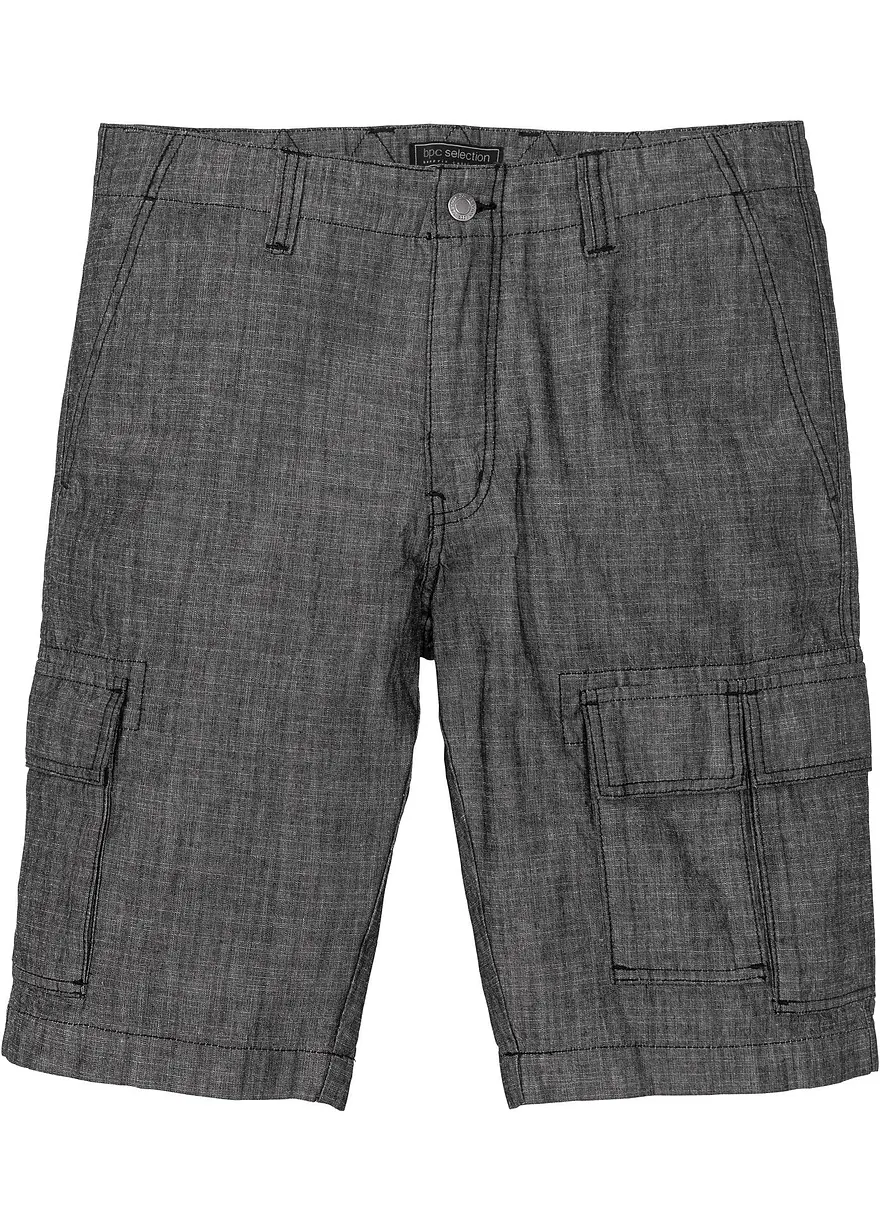 Loose Fit Cargo-Bermuda aus reiner Baumwolle