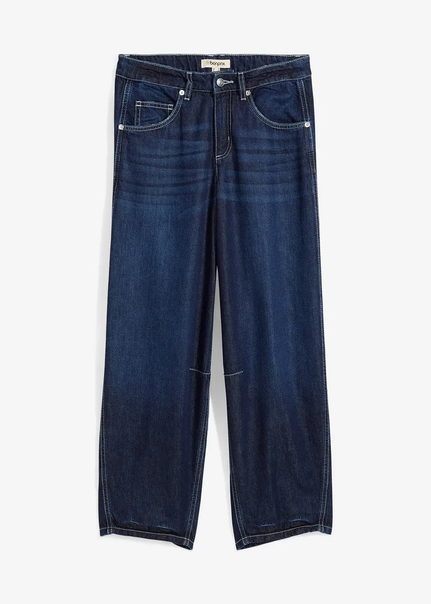 Balloon-Jeans Mid Waist, Super Soft cropped