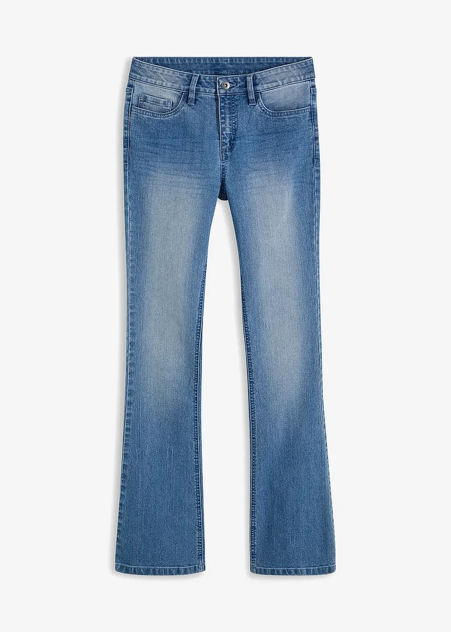 Flared Jeans Mid Waist, Stretch