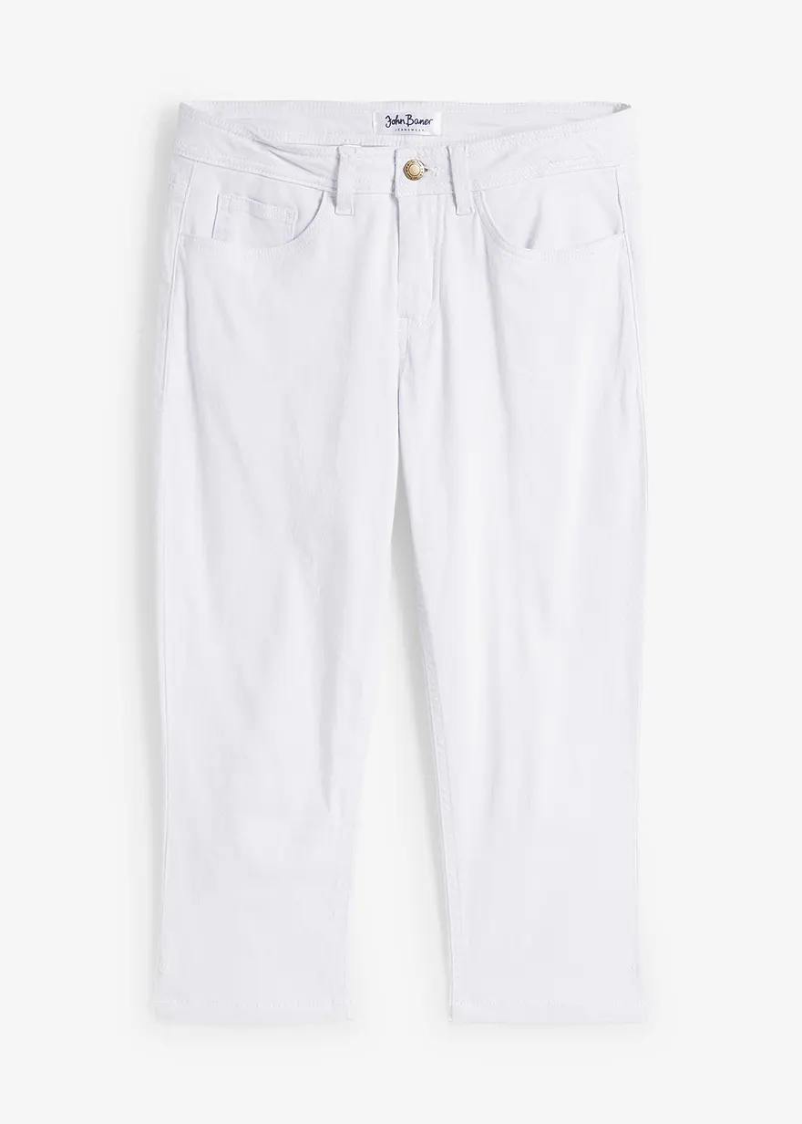 Slim Fit Jeans Mid Waist, cropped