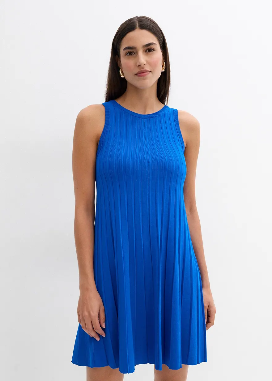 Strickkleid in A-Linie aus Viskose-Mix