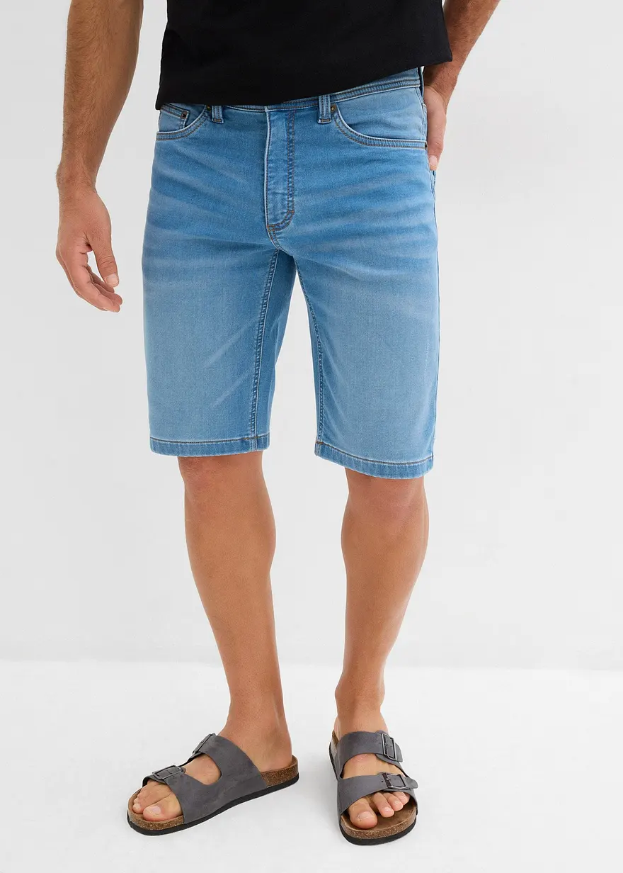 Sweat-Jeans-Bermuda, Slim Fit (2er Pack)