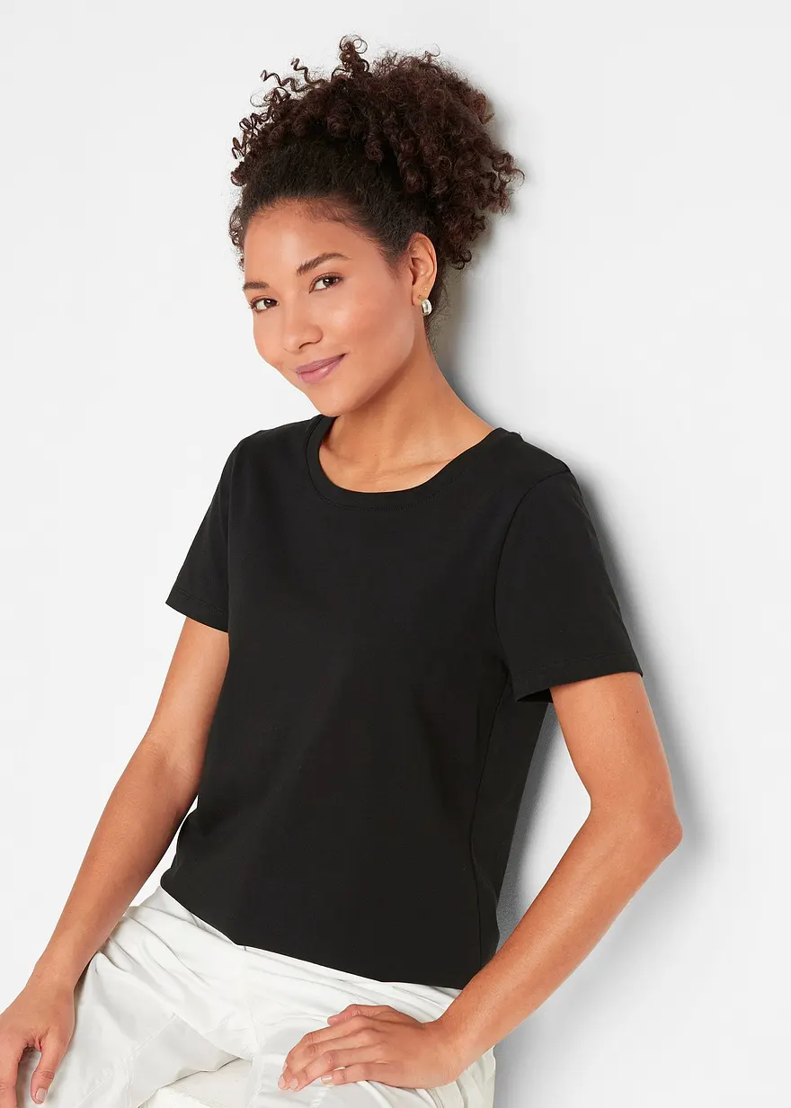 T-Shirt aus reiner Baumwolle (2er Pack)