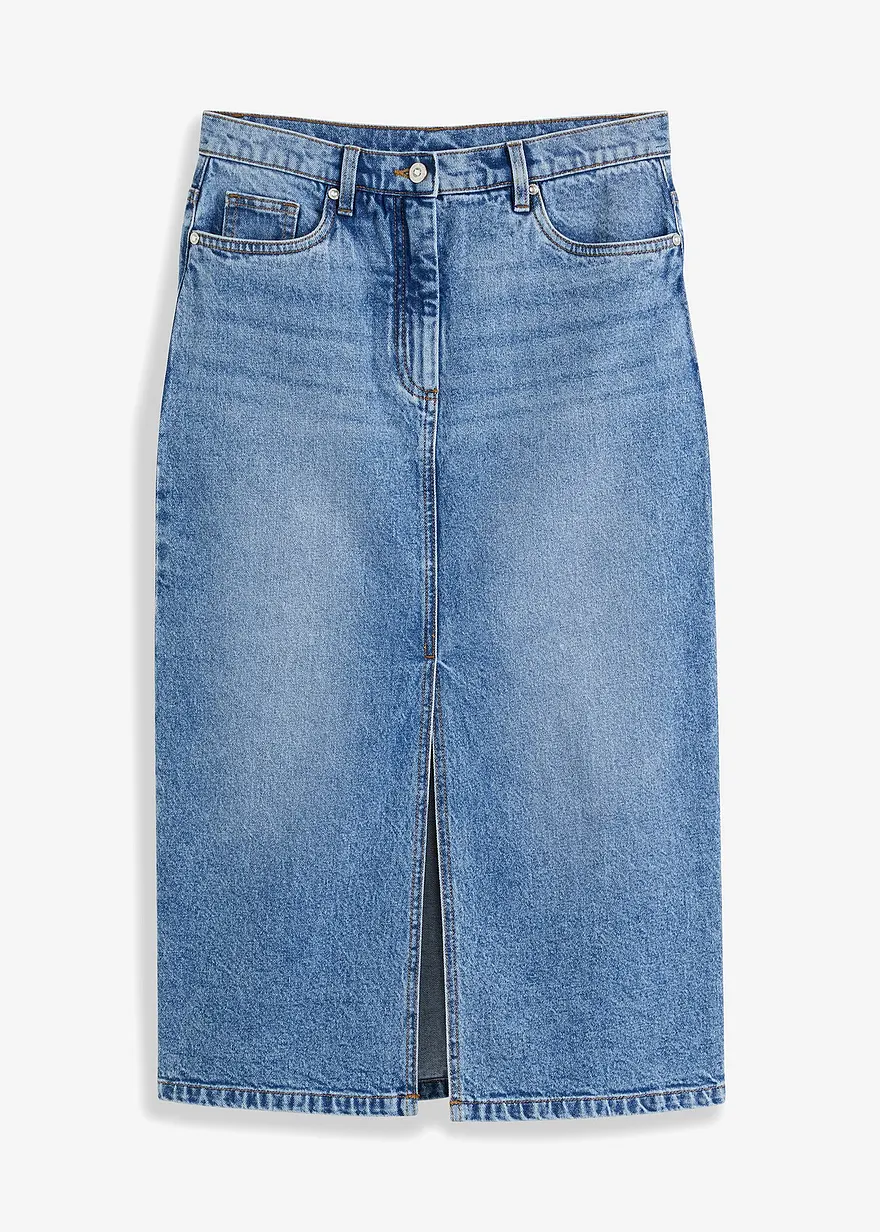 Jeansrock mit Schlitz