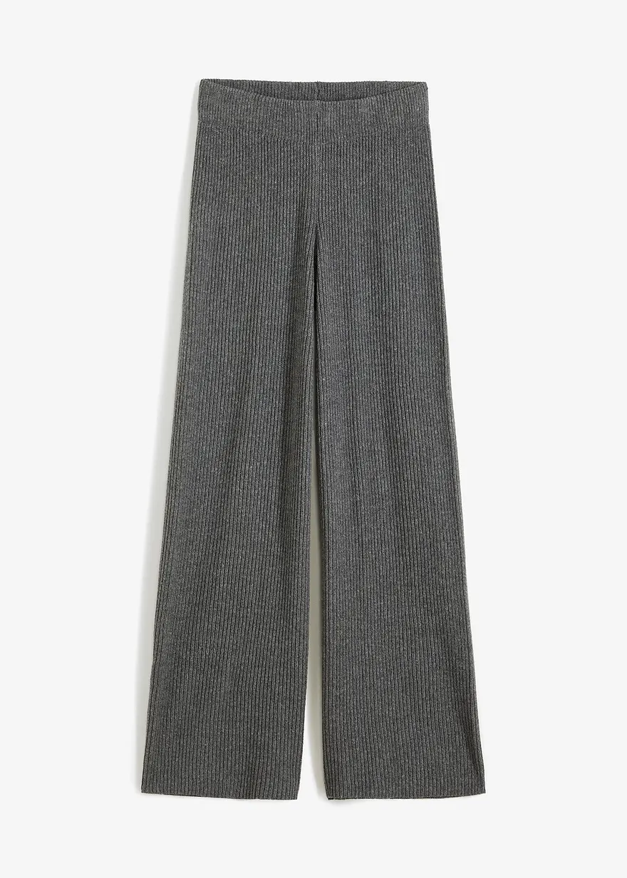 Gerippte Palazzo-Hose