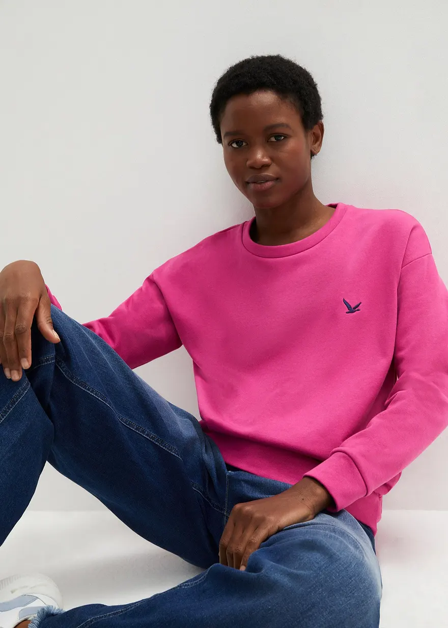Sweatshirt mit Stickung