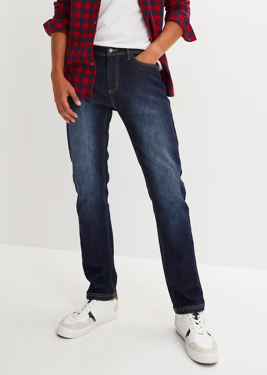 Thermo Regular Fit Stretch-Jeans mit wärmender Innenseite, Straight