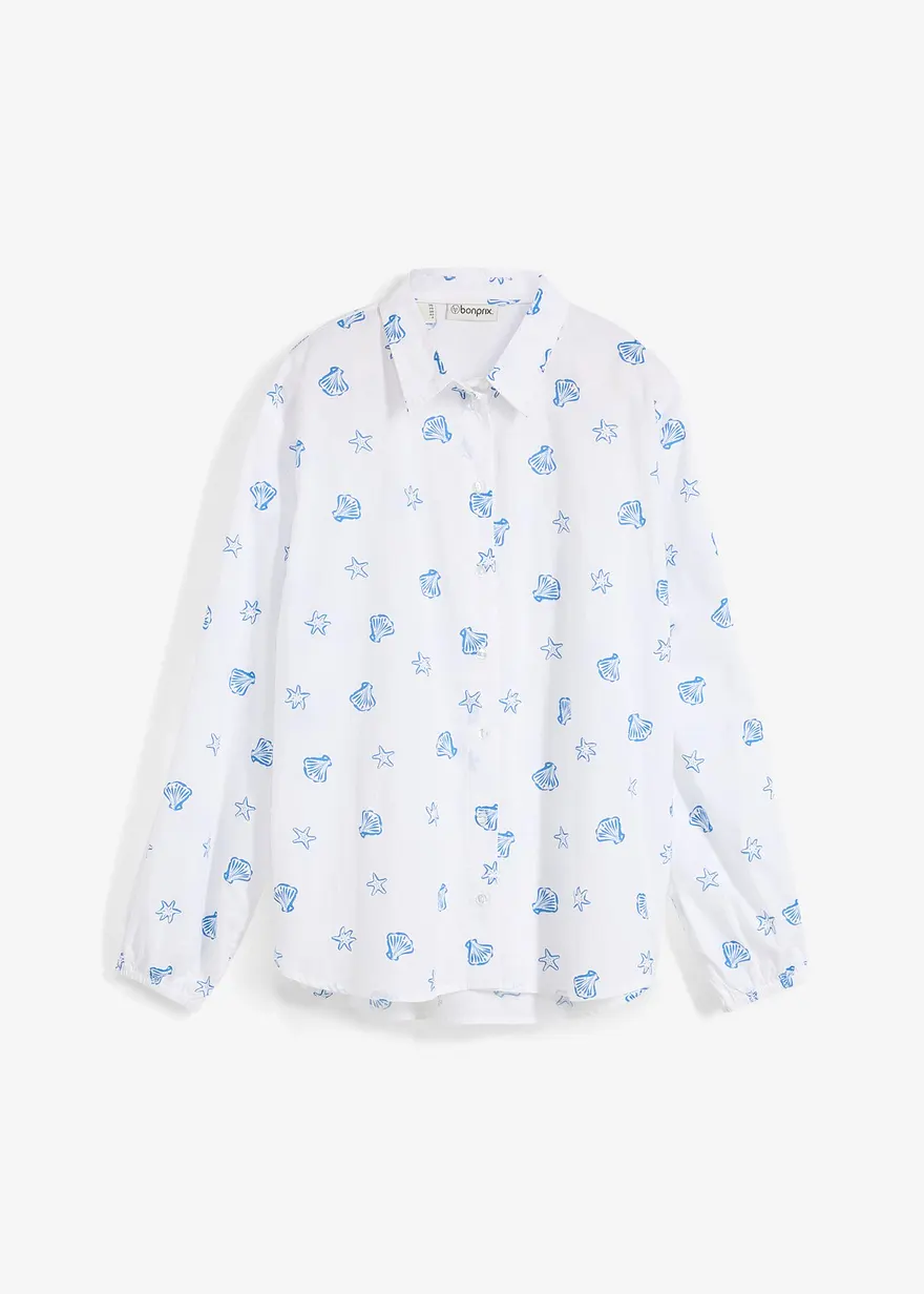 Oversize-Bluse aus reiner Baumwolle