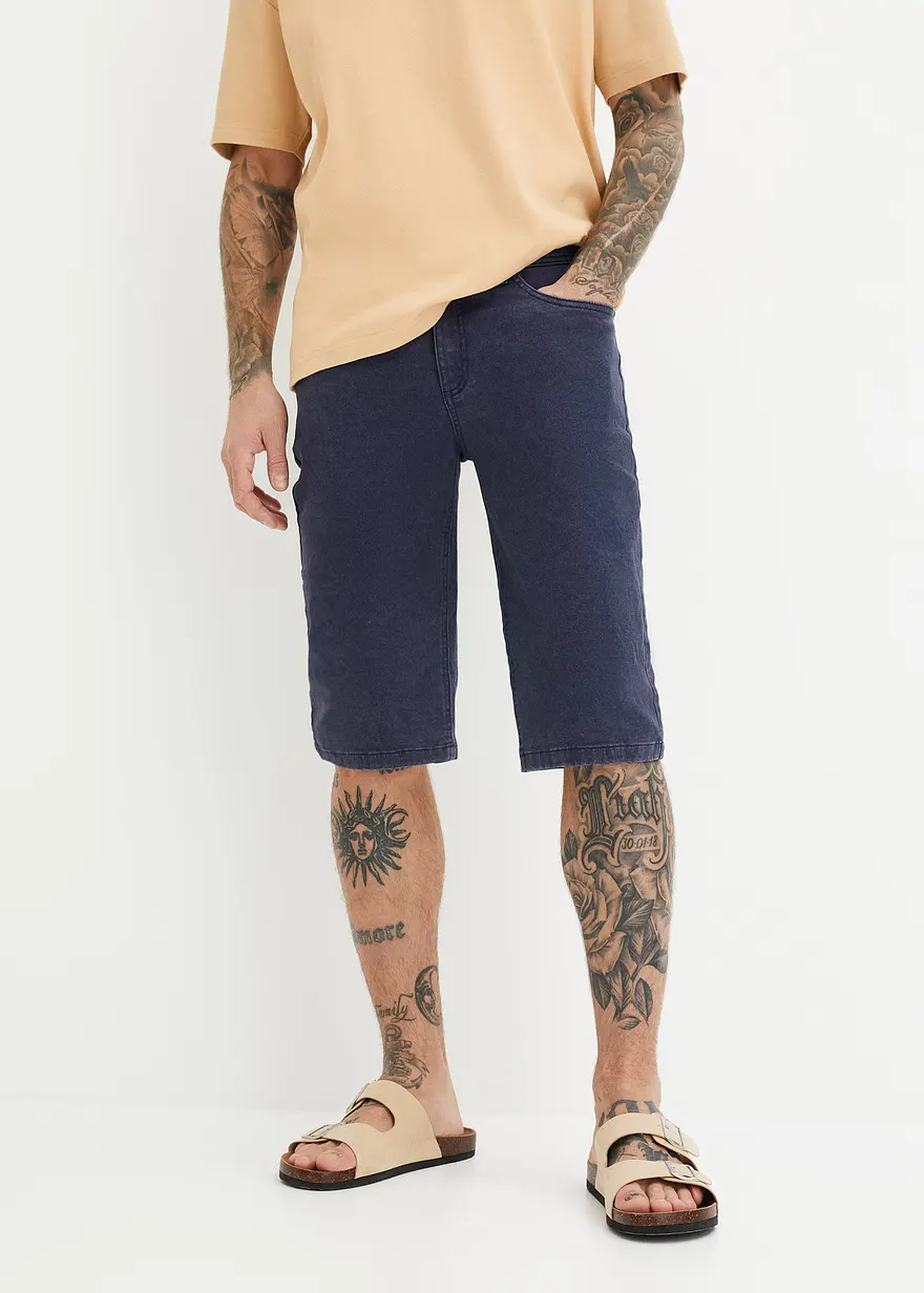 Stretch-Long-Bermuda, Loose Fit