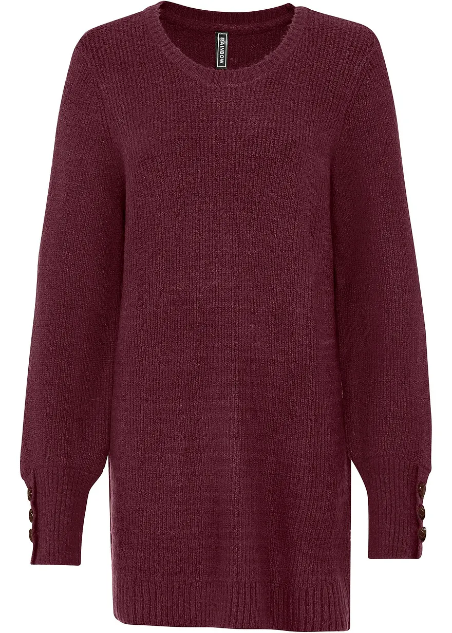 Longpullover mit Knöpfen