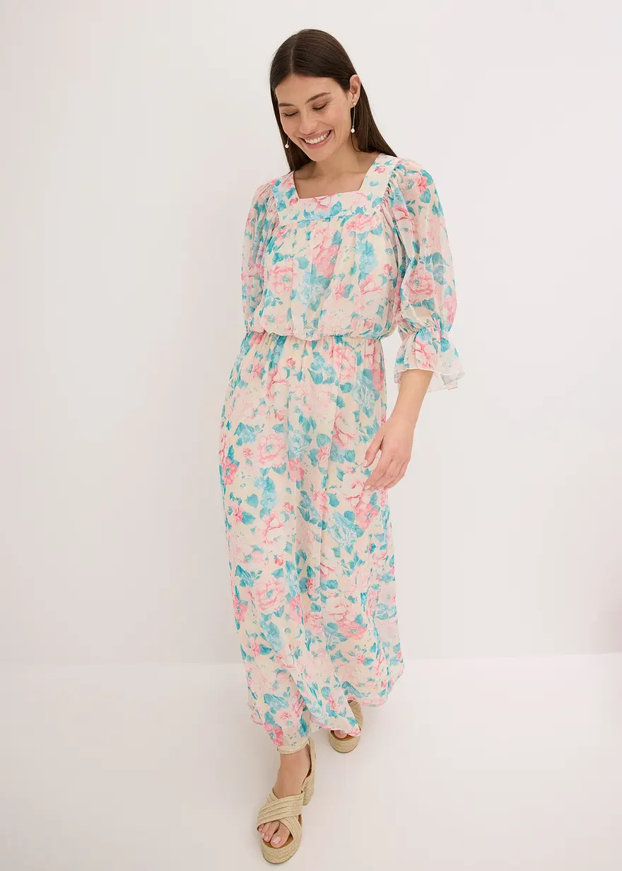 Chiffon-Maxikleid