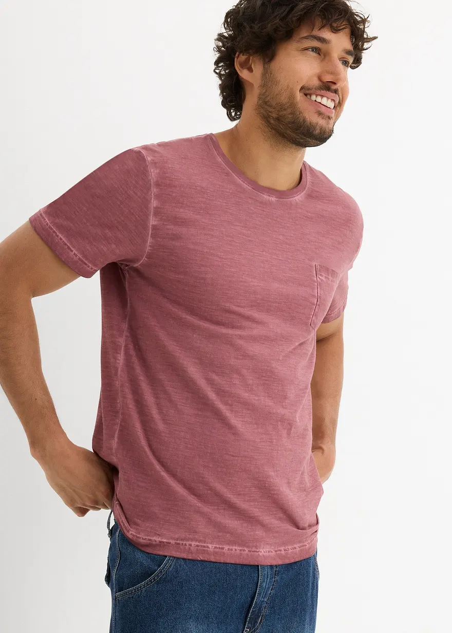 T-Shirt in gewaschener Optik