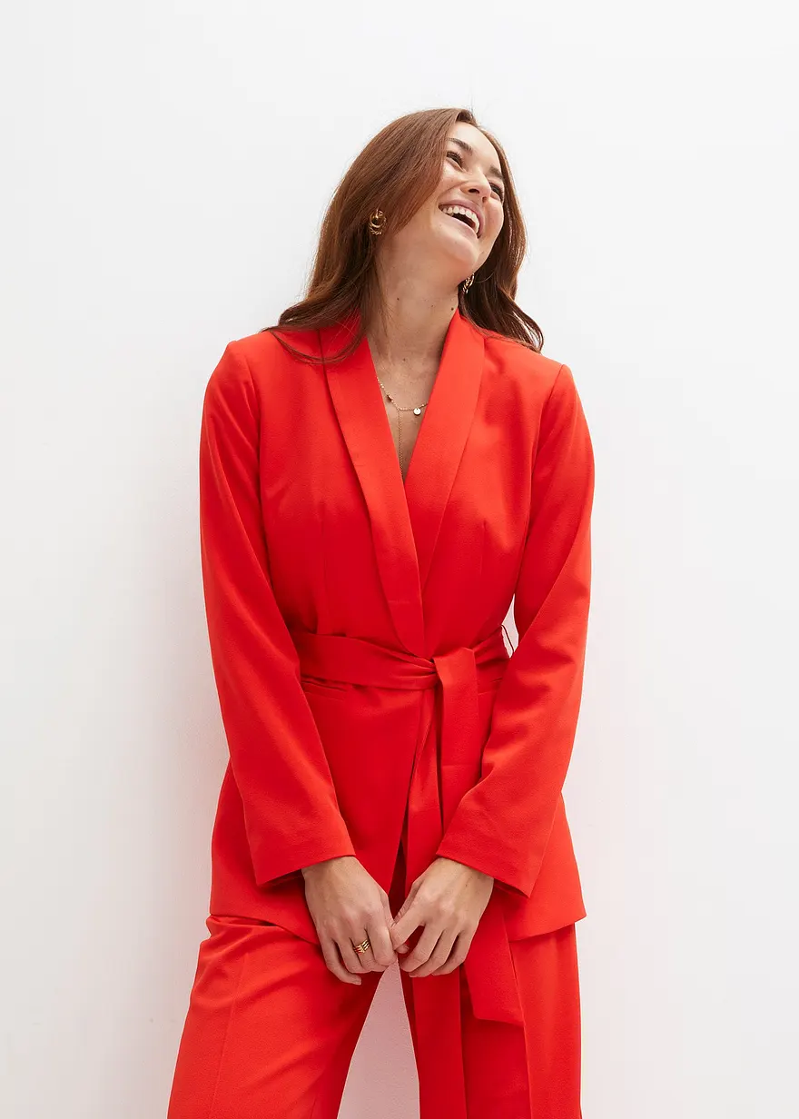 Blazer mit Gürtel