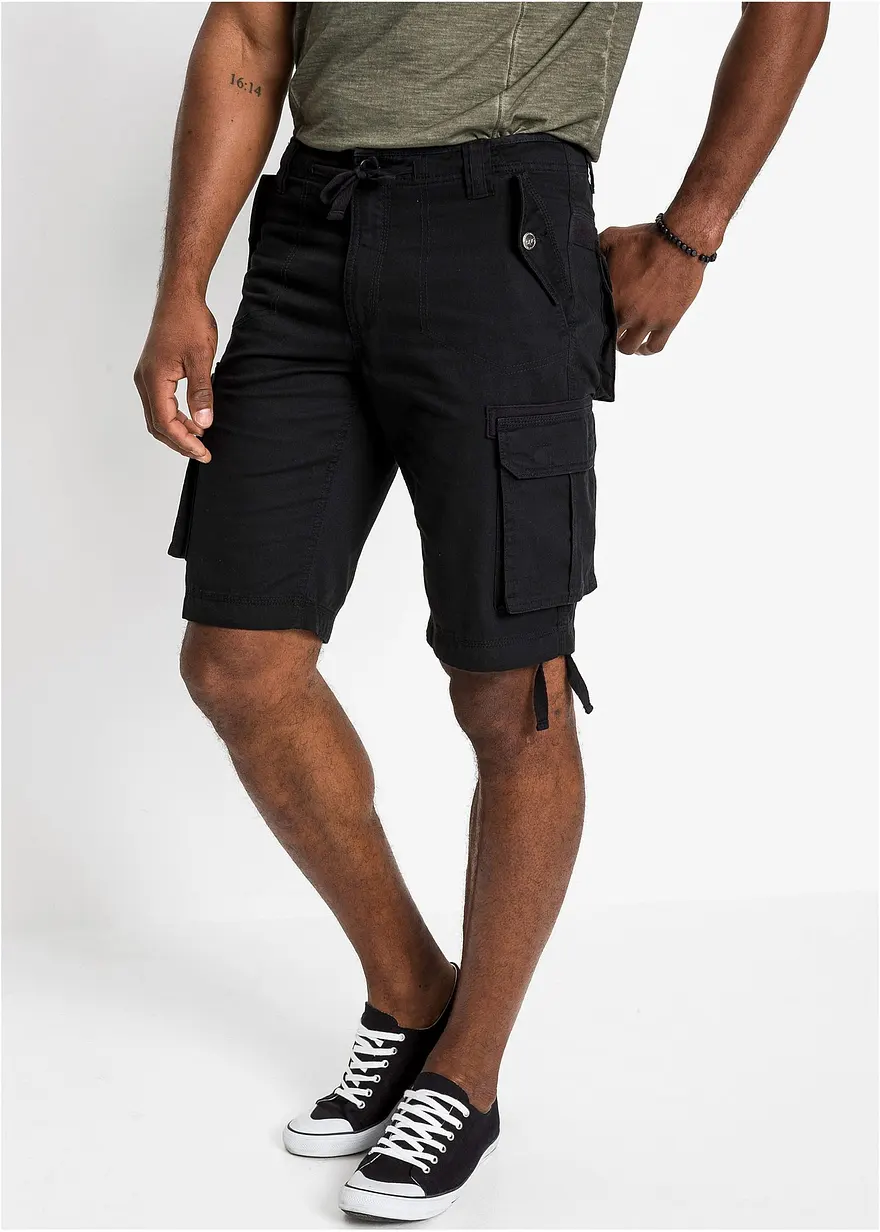 Cargo-Bermuda aus reiner Baumwolle, Regular Fit