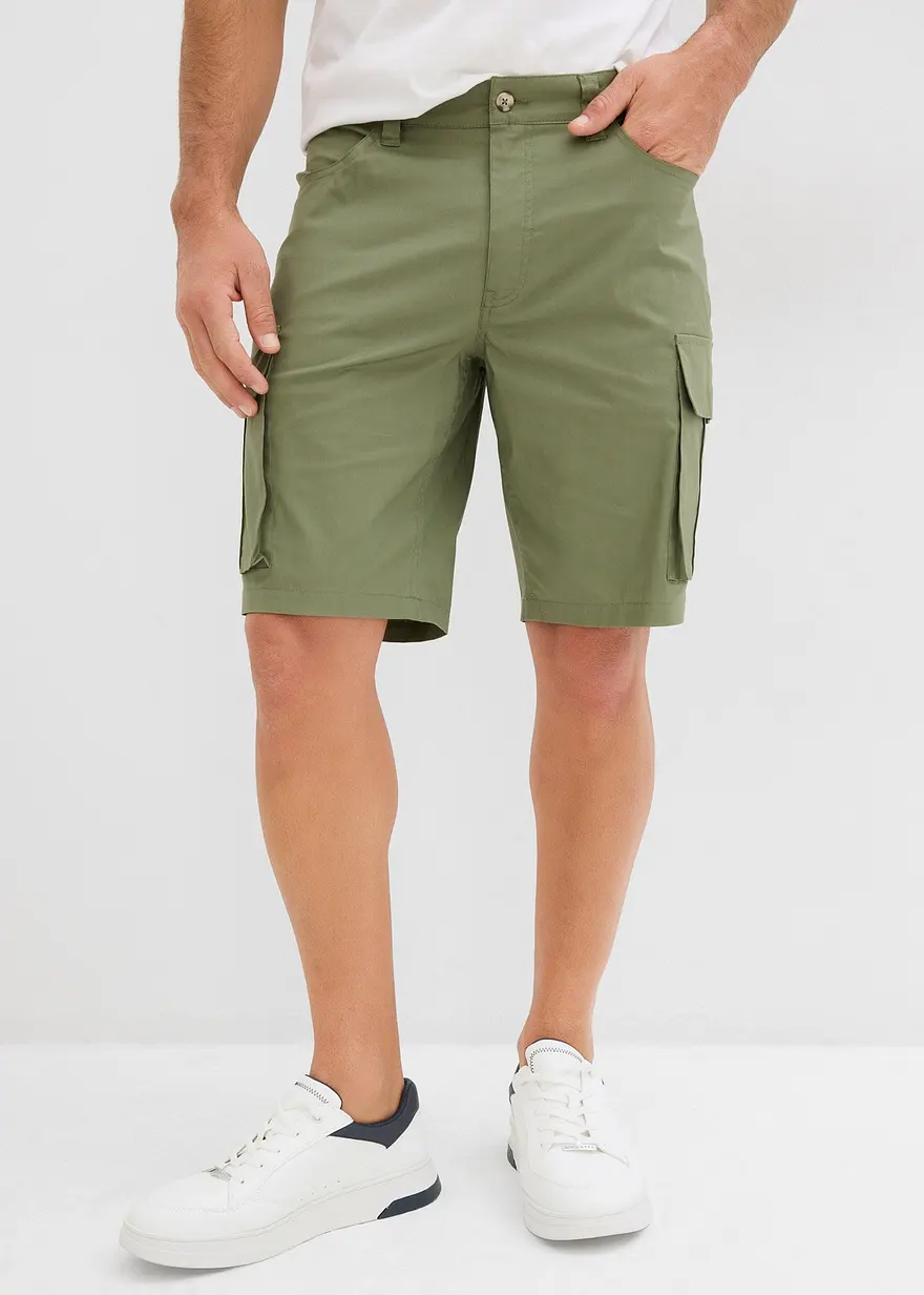 Stretch-Cargo-Bermuda (2er Pack), Regular Fit