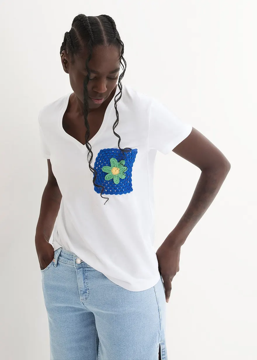 T-Shirt mit Stickerei