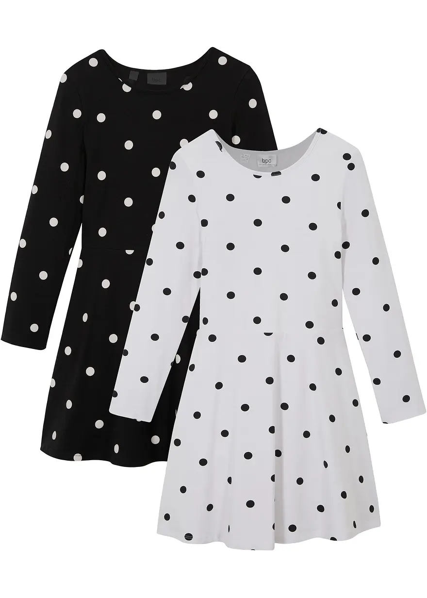 Shirtkleid (2er Pack) mit Bio-Baumwolle