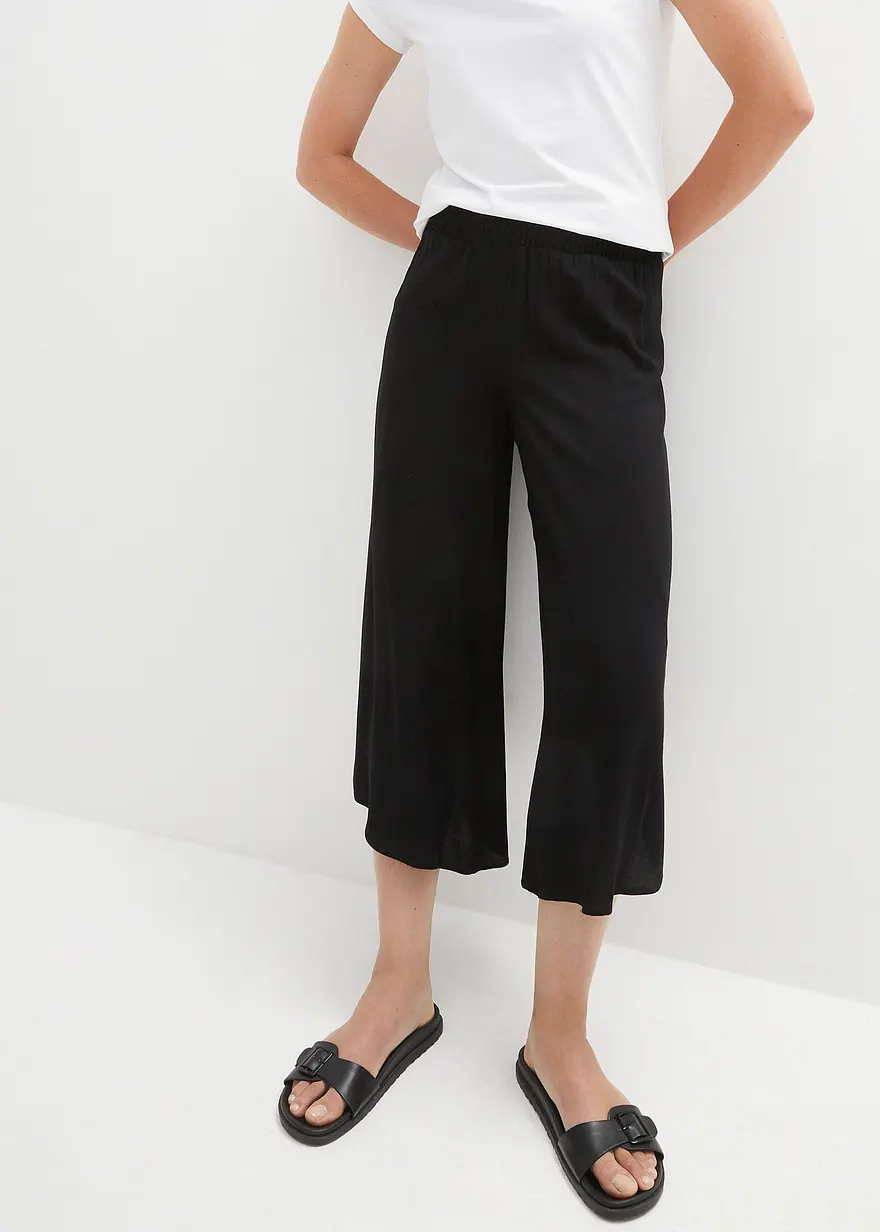 Wadenlange Culotte aus nachhaltiger Viskose
