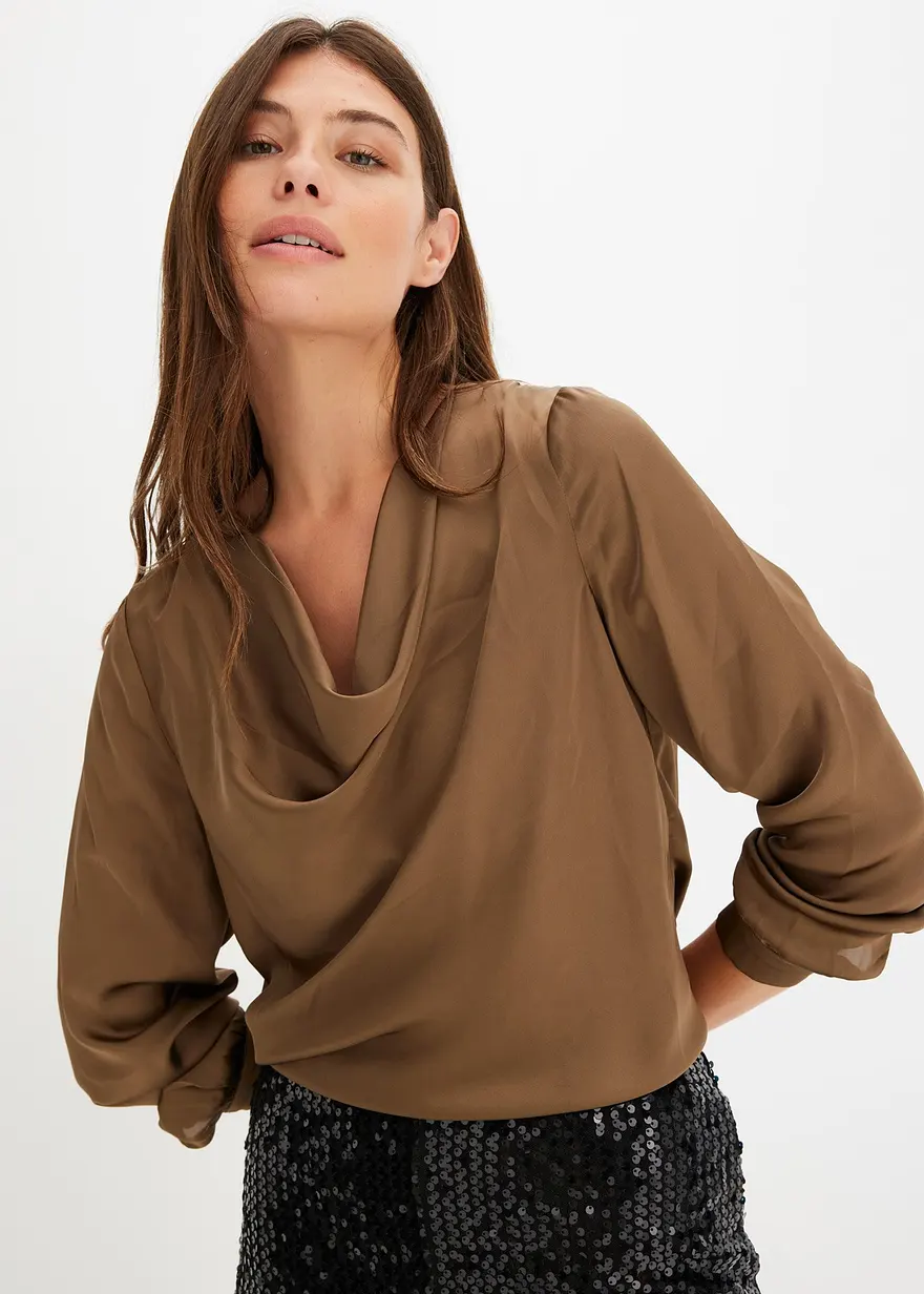 Bluse aus feinem Satin