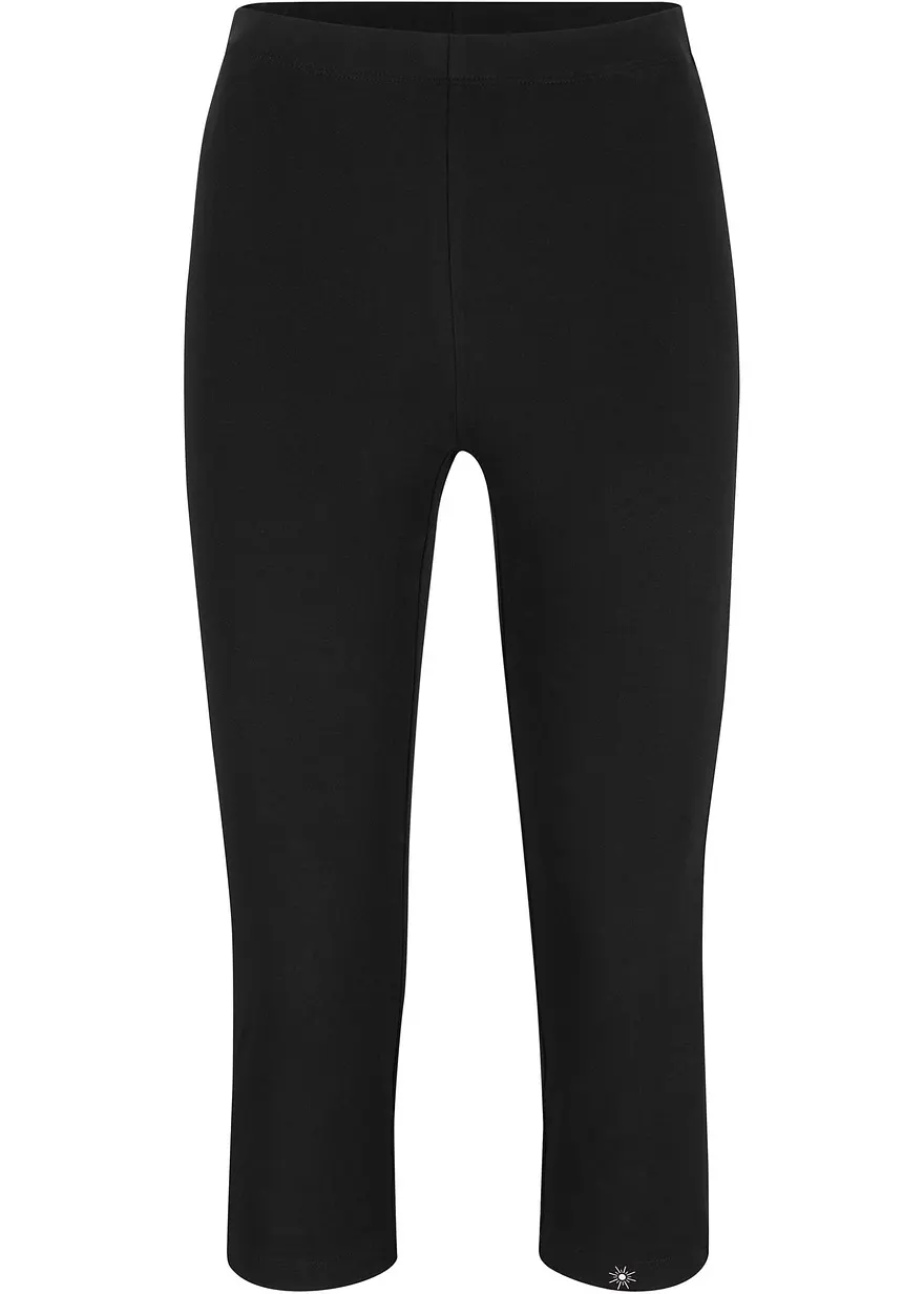 Capri-Leggings aus reiner Baumwolle