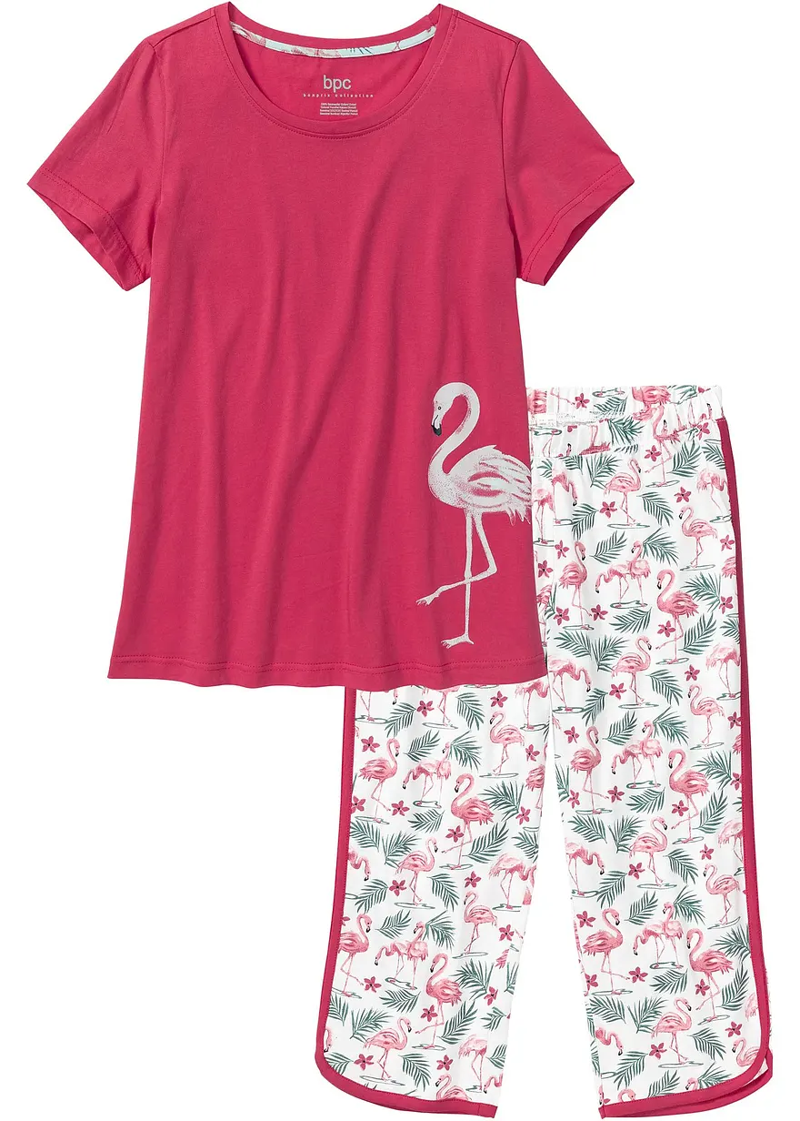 Capri Pyjama aus reiner Baumwolle