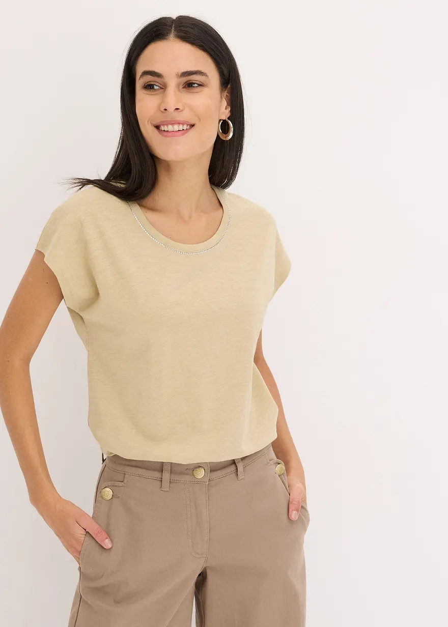 Shirt in Leinenoptik