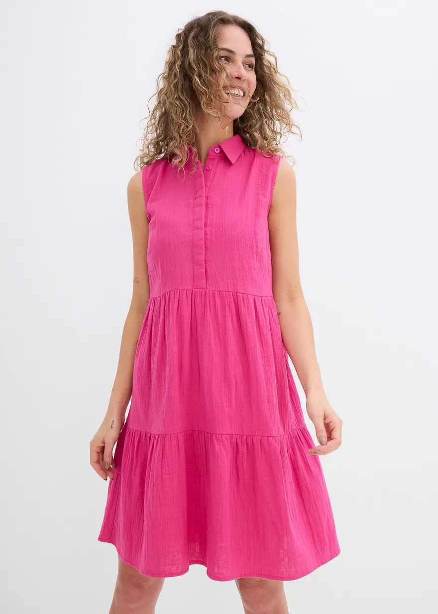 Tunika-Kleid aus luftigem Musselin