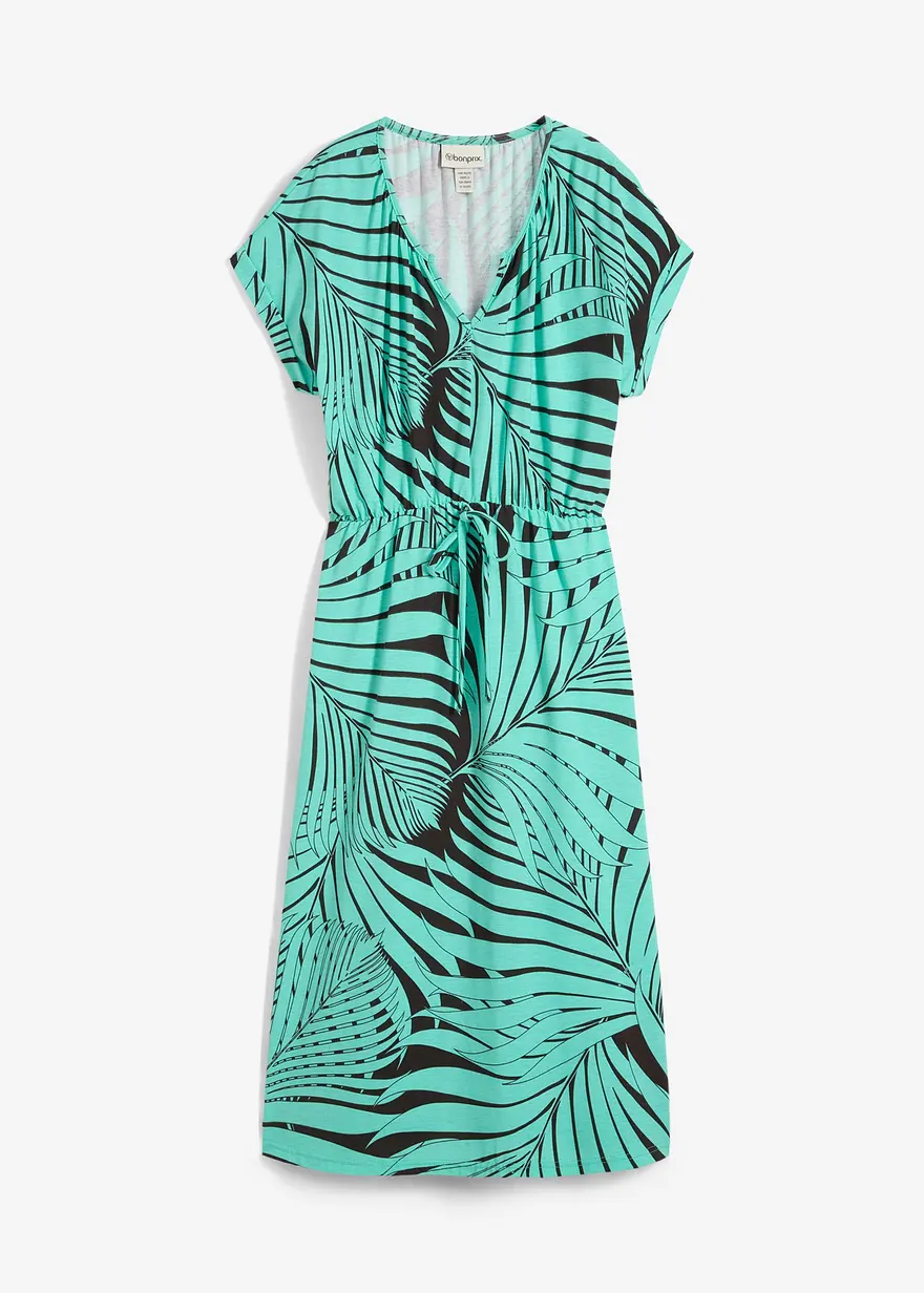 Jerseykleid aus fließendem Viskose-Mix